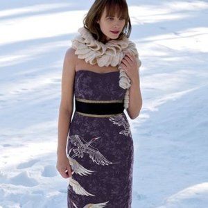 Anthropologie Midnight Migration Sheath